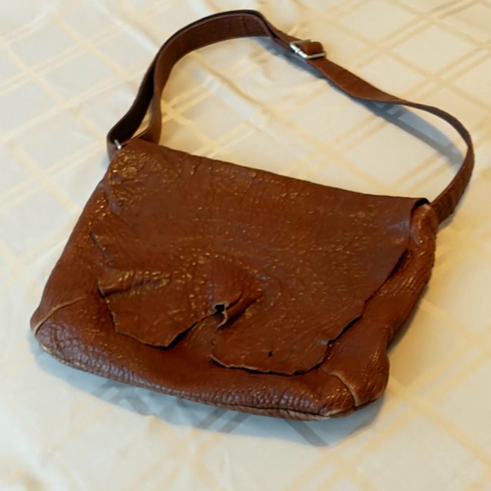 Handmade Carles Cervera Leather Messenger Bag